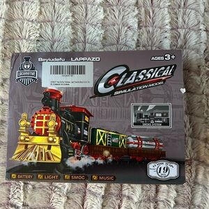 Classical Train Set - Red, Black, and Green